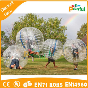 Effacer 1.0 MM epaisseur PVC gonflable copain ventre boule de butoir, Gonflable balle bulle de football - Product Image 1
