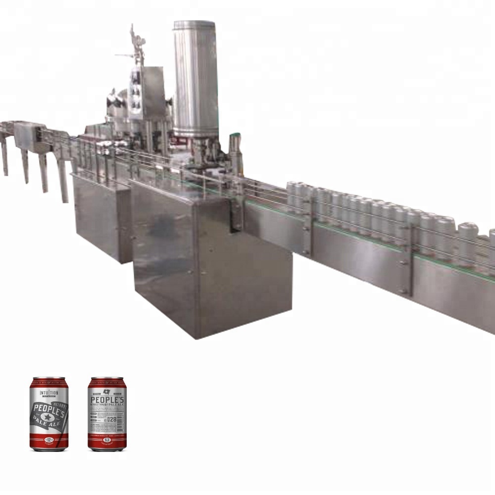 Машина для розлива пивных банок с алюминиевыми баночками, жидкость для промывки, наполнитель, оборудование для розлива