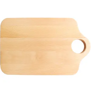 Papan pemotong kayu keras fleksibel, papan pemotong kecil dengan pegangan tidak licin blok pemotong daging Cina - Product Image 1