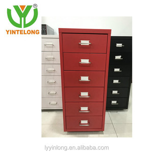 Rouge en acier <span class=keywords><strong>bureau</strong></span> 6 tiroirs <span class=keywords><strong>classeur</strong></span> - Product Image 1