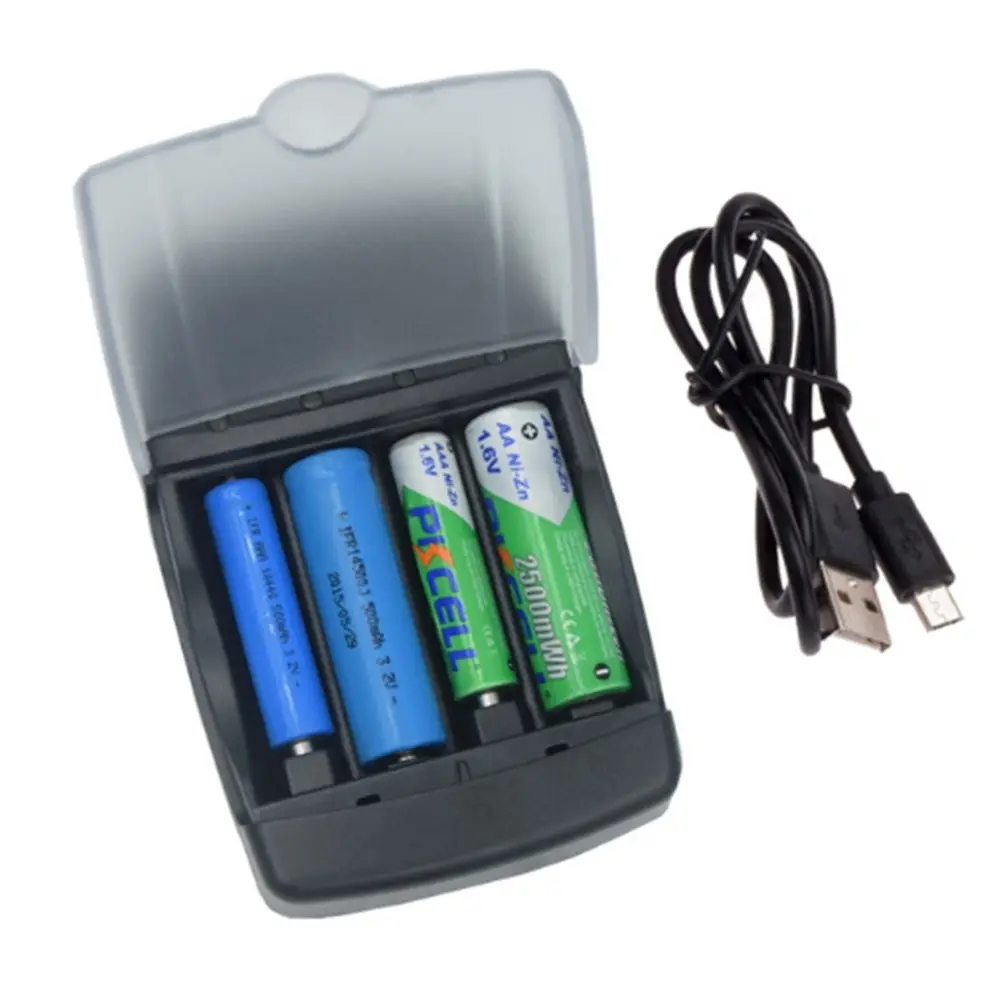 LED Light Smart Ni-Zn Battery Charger For NIZN AA AAA 1.6V LiFePo4 3.2V Rechargeable Batteries Quick Charger