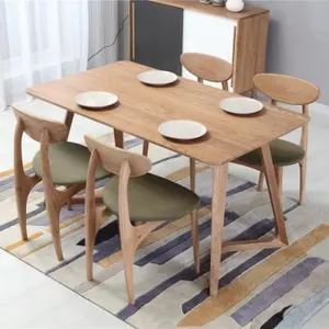 2023 il più nuovo set di tavoli da pranzo fatti a mano in malesia 100% legno massello 100% legno massello