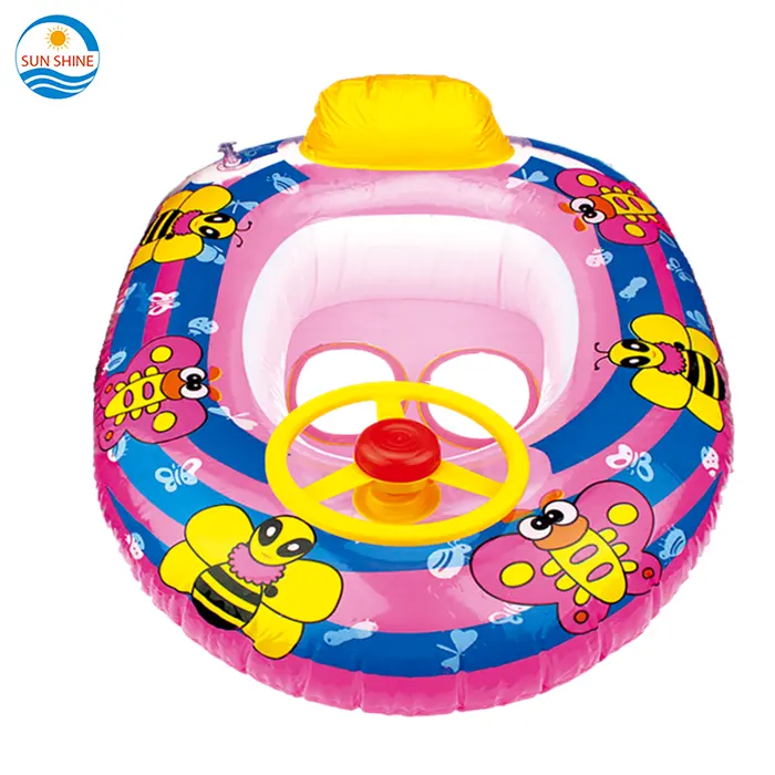 Flotador de natación para bebés, asiento inflable de fabricante ISO9001 para abejas