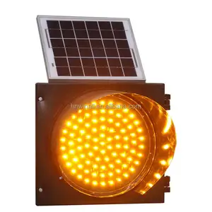 Pabrik penjual tenaga surya LED kontrol lalu lintas suar berkedip lampu peringatan 300mm solar dengan Timer hitung mundur