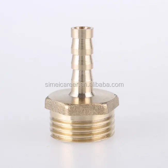 Rosca conetora bsp, 1/8x8mm macho, mangueira farpada, conector traseiro