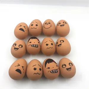 24pcs Bouncy Egg Rubber Balls Funny