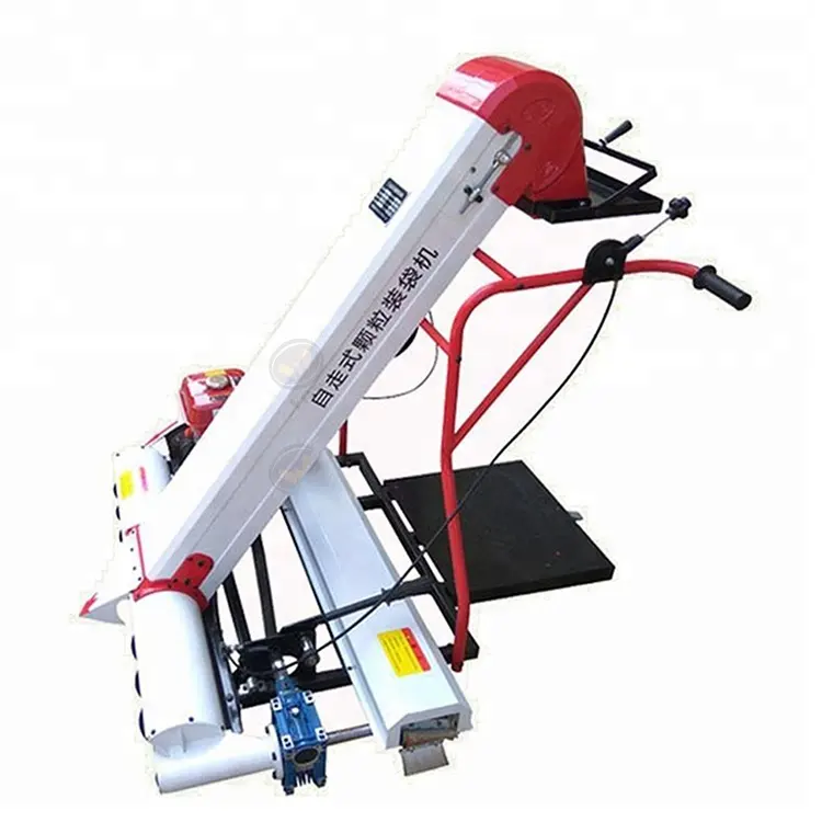Automatic grain collecting and bagging machine