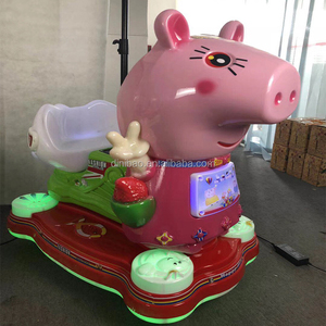 Commerci all'ingrosso di divertimento Peppa pig ragazzi interessanti giorno felice altalena kiddie rides kiddie rides macchina - Product Image 4