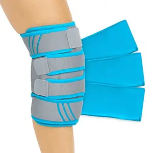 Bande de glace pour les genoux, rouleau de 5 pièces, produit de thérapie, réutilisable, pour soulager les douleurs dues au froid et à la chaleur