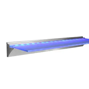 12v mural couleurs RVB led étagère d'angle en verre lumière WST-1816-3