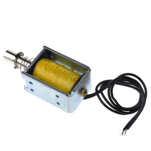 DC 12V מגנטי סולנואיד push & למשוך פתוח מסגרת אלקטרומגנט ZYE1-0837Z סולנואיד שסתומים