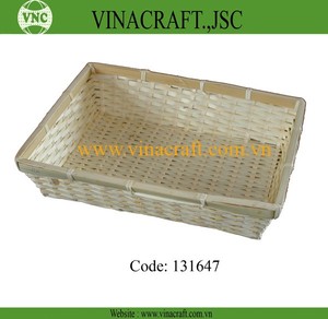 Panier de cuisine en bambou marron clair fumé écologique pour le stockage des aliments et des fruits pour la décoration de la maison et les cadeaux - Product Image 4