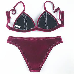 Cikini, бархатный неопреновый Купальник для женщин, новые летние сексуальные пляжные бикини, оптовая продажа, купальные костюмы - Product Image 2