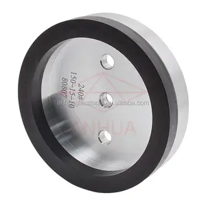 Upgraded sharp black resin bond diamond grinding wheel for flat glass for ZXM, ENKONG, BAVELLONI