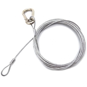 ที่มีคุณภาพสูงสแตนเลสเชือกลวดที่มีคง Carabiner และห่วงธรรมดา - Product Image 3