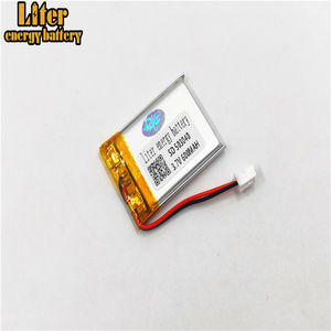 Plugue <span class=keywords><strong>2</strong></span>.0-<span class=keywords><strong>2</strong></span> P 503040 600 mah <span class=keywords><strong>3</strong></span>.7 v Recarregável lipo bateria solar bateria de lítio polímero de iões de lítio com PCM - Product Image 2