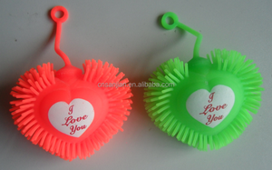 심장-shaped 호흡기 볼/squishies 볼/솜 털 볼 와 LED - Product Image 2