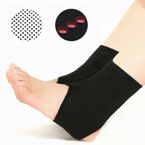 Sangle de soutien de cheville réglable magnétique en Tourmaline auto-chauffante, Bandage thermique, protection des pieds, sécurité élastique