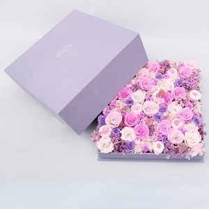 Embalaje de caja de flores frescas de terciopelo de lujo personalizado - Product Image 6