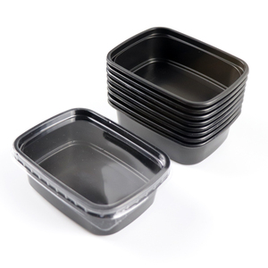 150cc 5oz Disposable Sauce <strong>Box</strong> with <strong>Lid</strong> <strong>Small</strong> Rectangle Plastic Takeaway Containers - Product Image 4