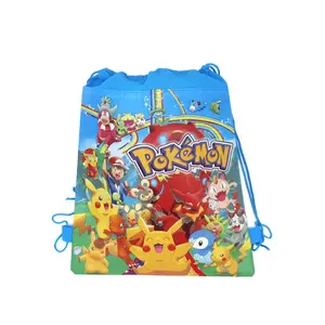 School Kids Factory Price Custom Cheap Printed Backpack Non-woven Drawstring Bag,Sport Cartoon Drawstring Bag