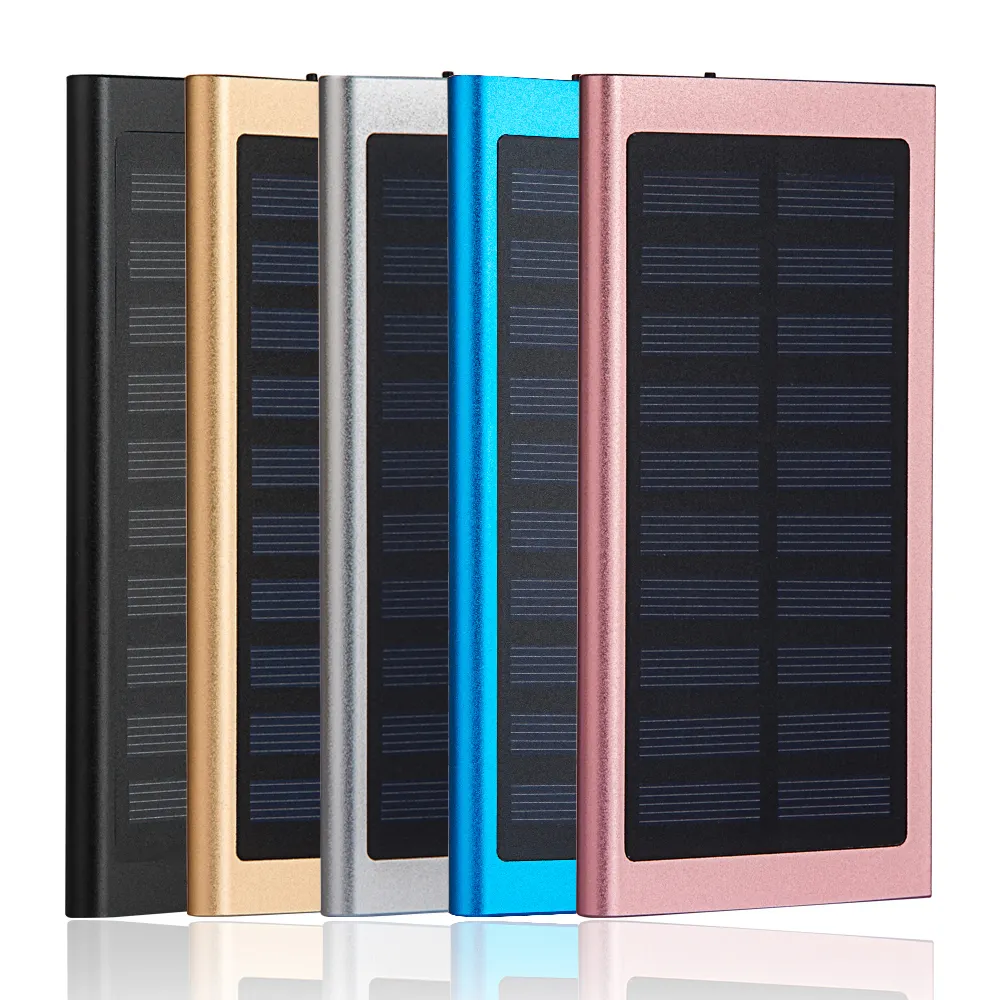 2023 Mini 10000mah 2 en 1 Stations de banque d'énergie de batterie solaire portables extérieures pour chargeur de téléphone portable Powerbank 30000 Mah Soler