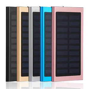 Mini 10000mah 2 em 1 estações de energia solar portátil para uso ao ar livre, carregador de celular, Powerbank 30000 Mah Soler