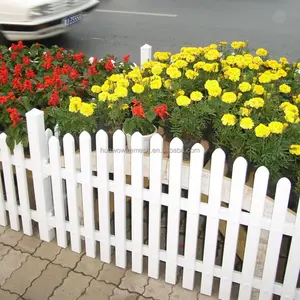 Fabrik lieferant weißer PVC-Kunststoff-Rasen parterre Gartenzaun