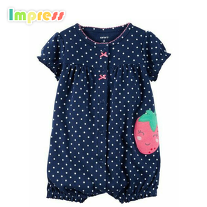Pas cher bébé fille vêtements 100% coton carters bébé barboteuse