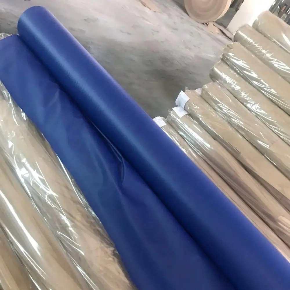 0.15micron blue colored PVC film for book cover or blister packing