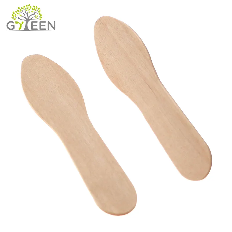 100% Birchwood आइस क्रीम लकड़ी की छड़ी और चम्मच सीधे बढ़त या दौर में बढ़त, आइस क्रीम उपकरण रंग सन्टी लकड़ी, लकड़ी प्राकृतिक