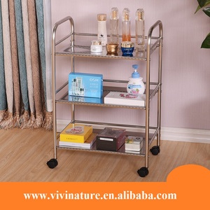 Nieuwe 3 <span class=keywords><strong>Tier</strong></span> Roestvrijstalen Keuken Eetkamer <span class=keywords><strong>Trolley</strong></span> Serveerwagen - Product Image 3