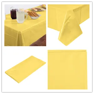 Nappe de table à manger en plastique, couverture de chaises rectangulaire, pour mariage, fête d'hôtel, 54 "x 108