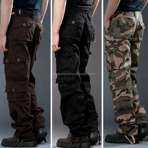 e los pantalones ocasionales del algodón para los hombres <span class=keywords><strong>de</strong></span> camuflaje pantalones <span class=keywords><strong>cargo</strong></span> pantalones largos ocasionales - Product Image 1