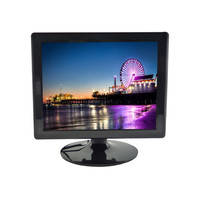 Kare Ekran 15" 17" 19" LCD Monitör LED Arka Aydınlatmalı VGA DC 12V Bilgisayar Monitörü