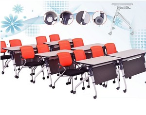 Muebles de Oficina Extraíbles, Mesa de Entrenamiento para Sala de Conferencias, Mesa Plegable <span class=keywords><strong>Extensible</strong></span> <span class=keywords><strong>con</strong></span> <span class=keywords><strong>Ruedas</strong></span> - Product Image 5
