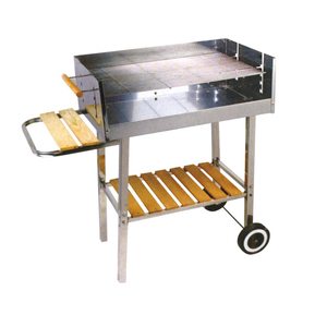 Rimovibile portatile di Alimentazione Rosso Placcato Smalto Nero del Carbone di legna Girlls con Ruota/Outdoor BBQG-CT Regolabile in Altezza BARBECUE Grill Buca per il <span class=keywords><strong>Fuoco</strong></span> - Product Image 1