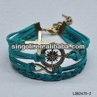 rétro achètent en vrac en provenance de chine antique bracelet bracelet <span class=keywords><strong>croix</strong></span> tissu infinie de <span class=keywords><strong>la</strong></span> personnalité - Product Image 1