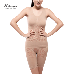 S-SHAPER Hot Sale Female <b>Bodysuit</b> High Waist Firm <b>Control</b> Level Slimming Far Infrared Body Suit Breathable Comfortable Features - Product Image 6