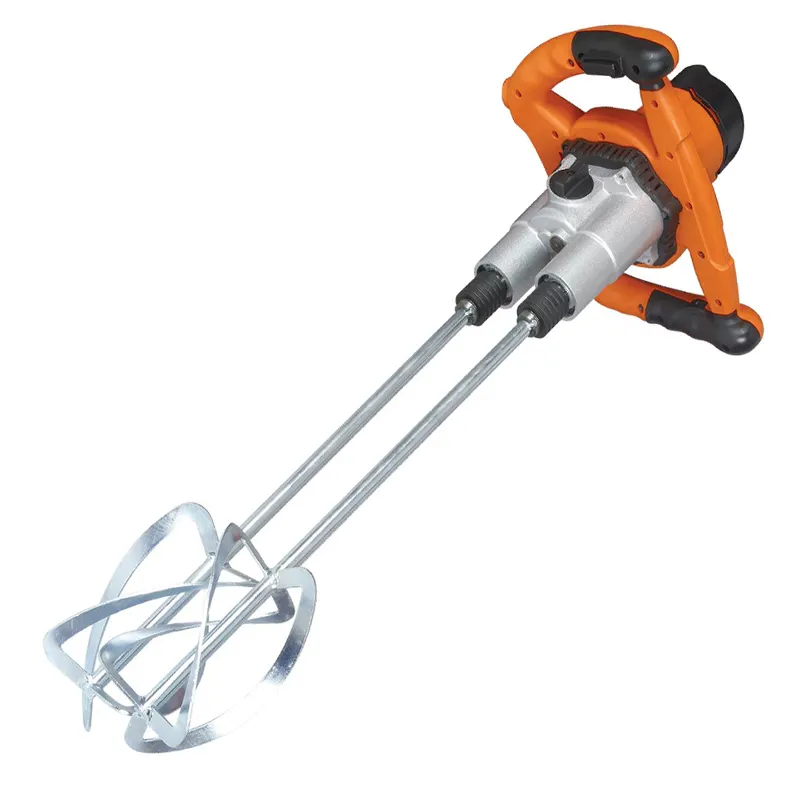 Large Torque Double Paddle Electric Concrete Hand Paint Mixer tools manufactory on sales