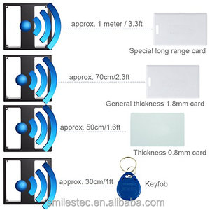 Lecteur de cartes RFID à distance moyenne de proximité 70-100 cm 125 KHZ 12V <span class=keywords><strong>DC</strong></span> WG26/34 Sortie RS485/232 - Product Image 3