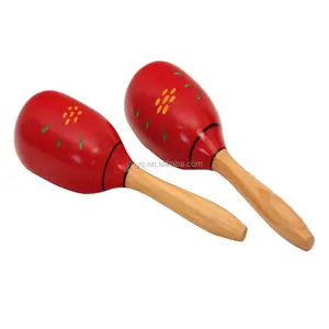 Instrumento de música juguetes de los niños de madera maracas de nombres de instrumentos musicales