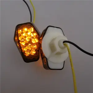 E-mark Motorcycle Lighting System Hot Selling LED Flashing Indicator Lamp Smoke Turn Signal Light For Electric Scooter