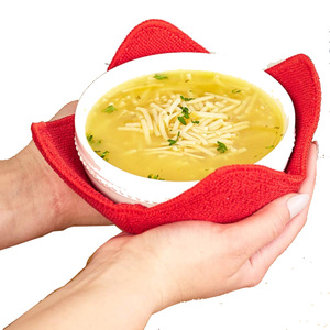 ที่วางชามไมโครไฟเบอร์แผ่นรองกันความร้อนสำหรับไมโครเวฟแผ่นรองจานดีไซน์ใหม่ - Product Image 4