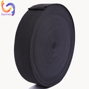 Chất lượng cao 10mm 15mm cao su dệt ban nhạc khác nhau màu dệt kim vải đàn hồi - Product Image 1