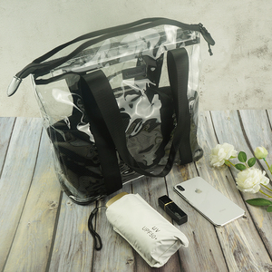 2019 de moda de las mujeres, <span class=keywords><strong>dos</strong></span> en uno de PVC transparente bolsa de bebé bolsa de momia verano alta calidad bolsa de playa - Product Image 4