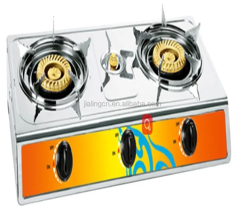 2022 best cheap price High quality cooking table top 3 burners stainless steel gas stove