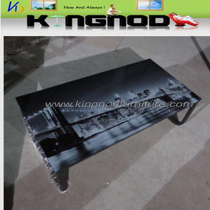 Chino Moderno <span class=keywords><strong>Escritorio</strong></span> de la Computadora de Metal Artículos Para El Hogar Muebles de La Sala de Cristal Superior - Product Image 1