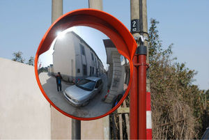 Miroir convexe demi-lune de sécurité routière, miroir réfléchissant pour la route - Product Image 1