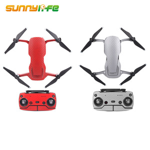 Sunnylife-pegatinas para Dron DJI <span class=keywords><strong>MAVIC</strong></span> AIR, calcomanías de batería, impermeables, de PVC, grano de carbono, piel gráfica, conjunto completo - Product Image 4